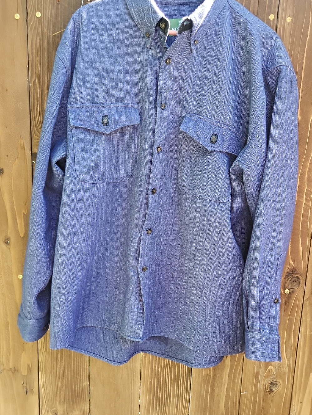 Schnee's Rifleman Buttonup Flannel Shirt With Leather Detail